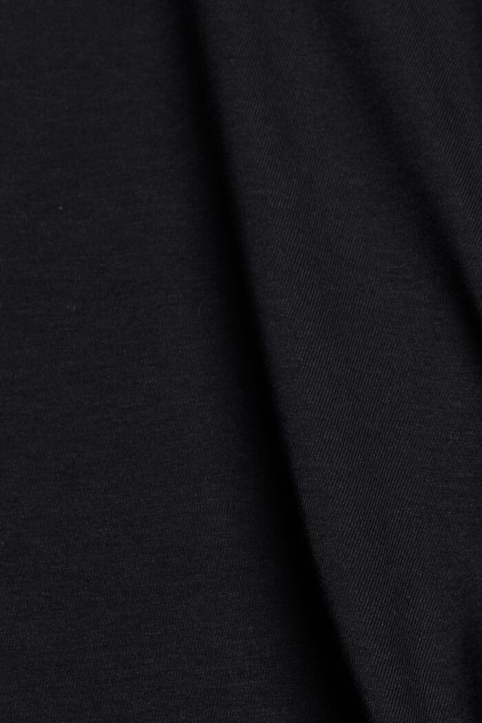 Short en jersey de coton biologique, BLACK, detail image number 4