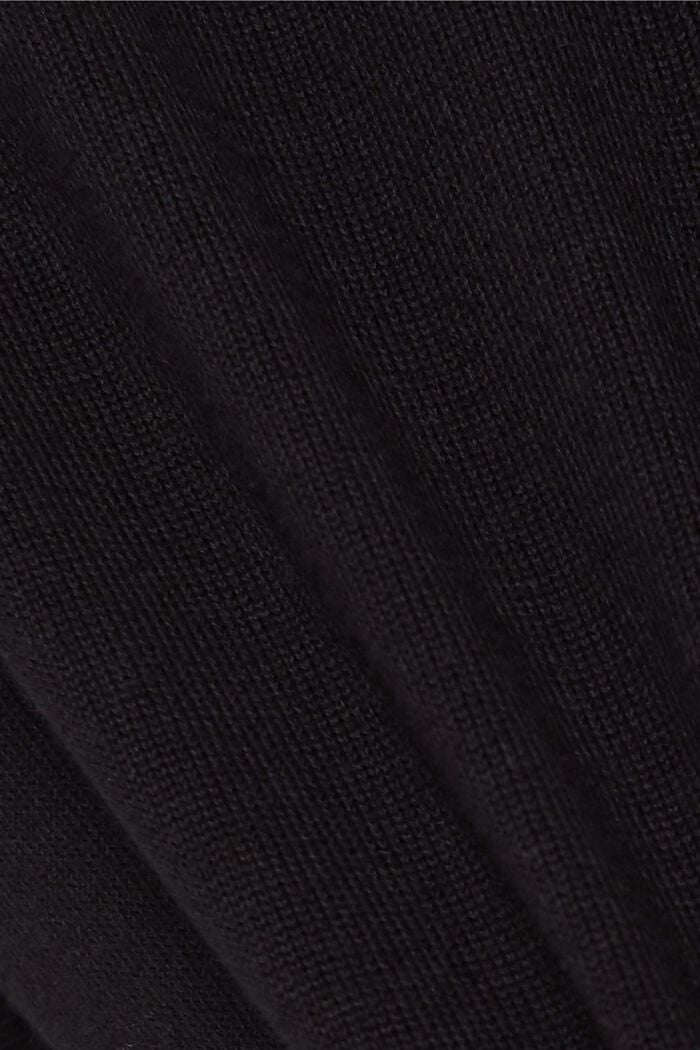 Cardigan zippé en 100 % coton biologique, BLACK, detail image number 4
