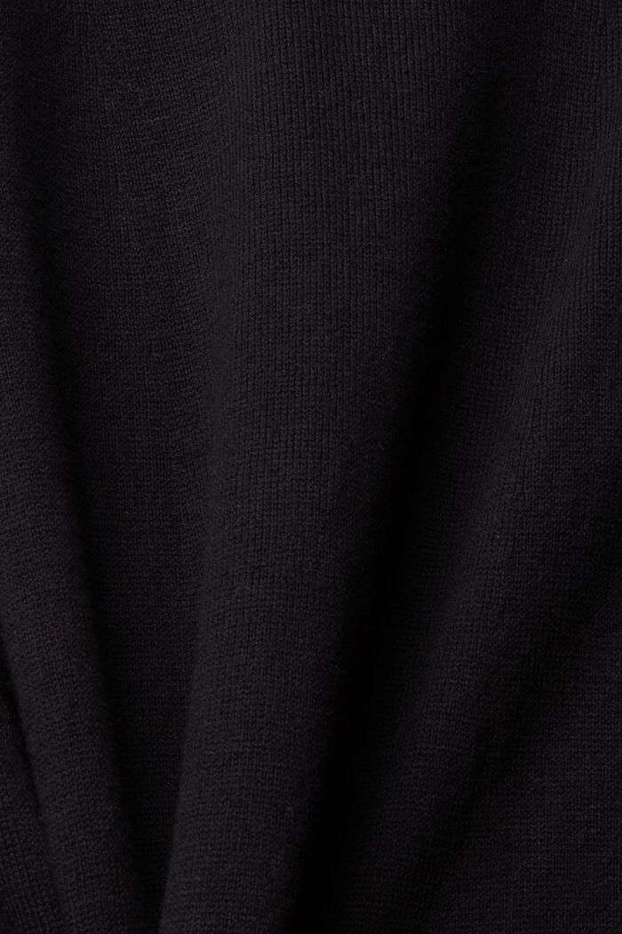 Robe longueur genoux en maille, BLACK, detail image number 1