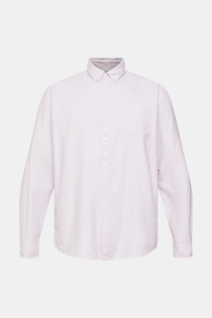 Chemise à col boutonné, 100 % coton