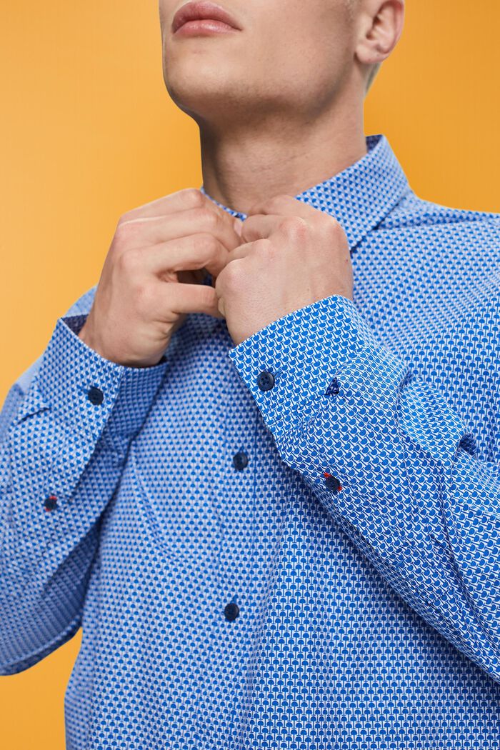 T-shirt de coupe Slim Fit à motif all-over, BLUE, detail image number 2