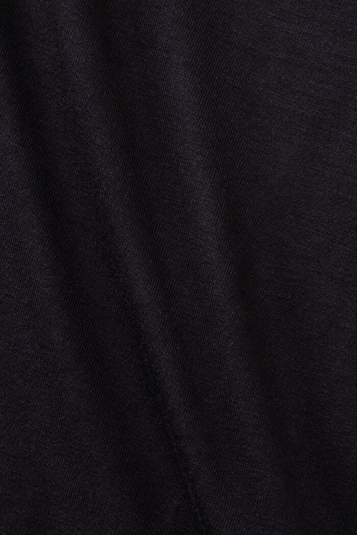 Haut à manches longues et col bénitier en jersey, BLACK, detail image number 5