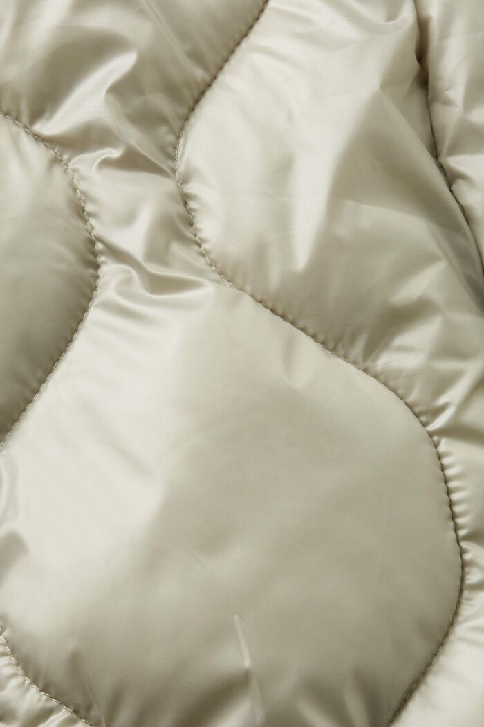 Doudoune d’aspect matelassé à capuche, DUSTY GREEN, detail image number 6