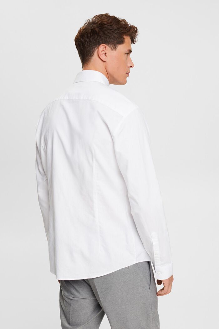 Chemise à col boutonné coupe Slim Fit, OFF WHITE, detail image number 3
