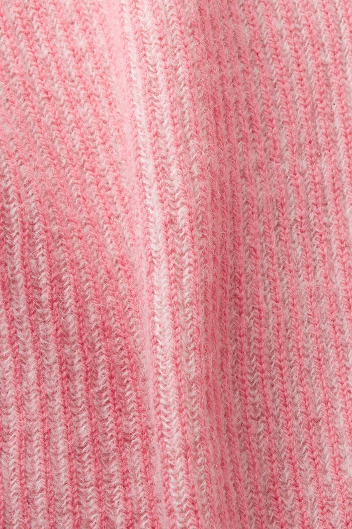 Cardigan bicolore à teneur en alpaga, PINK, detail image number 5