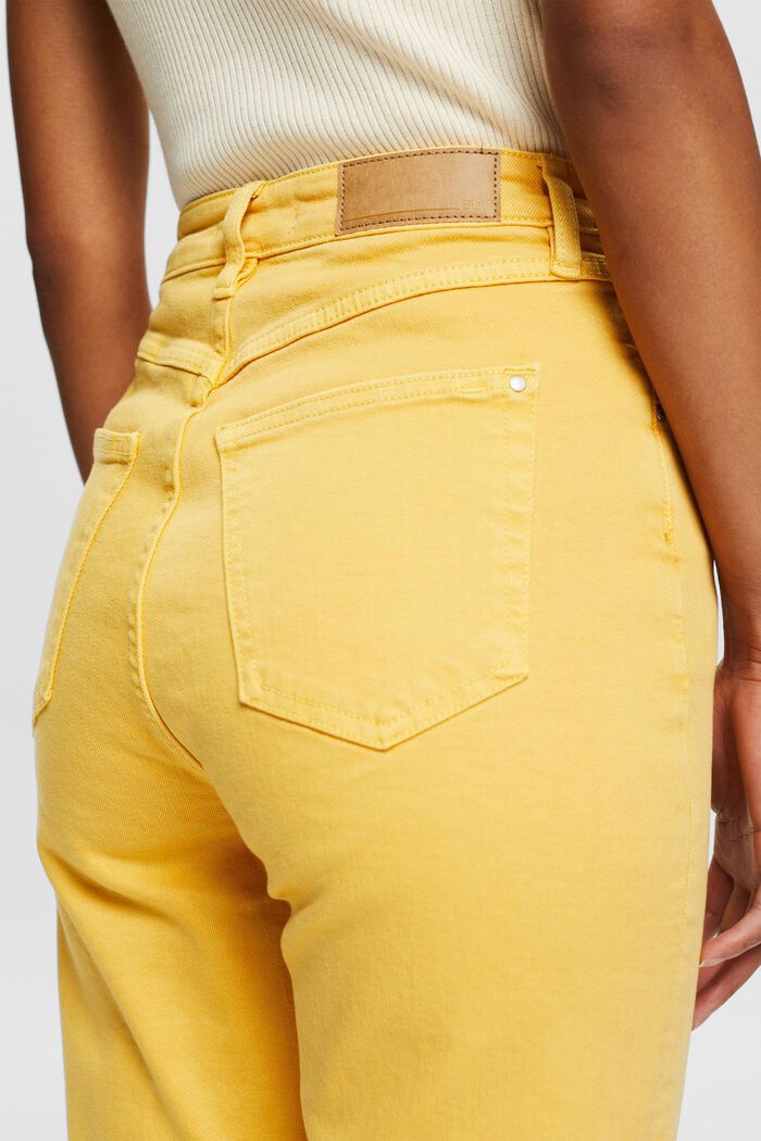Pants woven high rise straight, SUNFLOWER YELLOW, detail image number 2