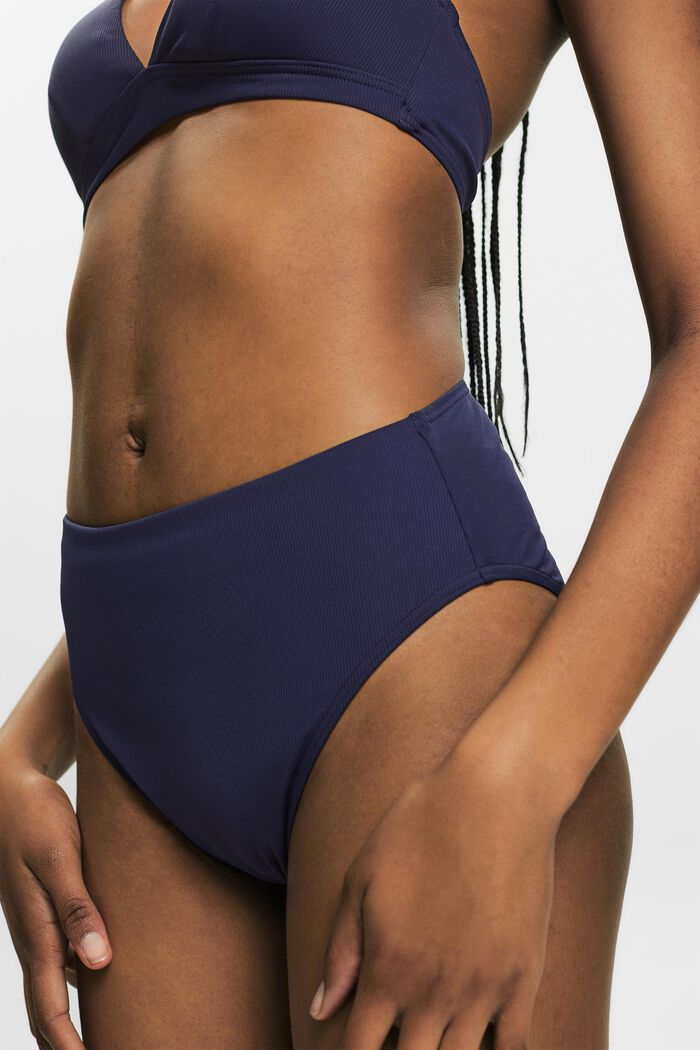 Bas de bikini taille mi-haute, NAVY, detail image number 1