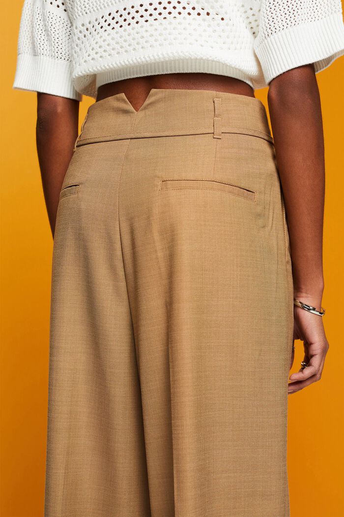 Pantalon de coupe Wide Fit, KHAKI BEIGE, detail image number 4