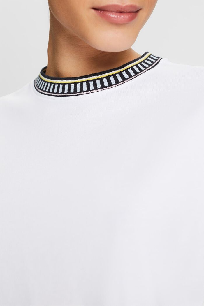 T-shirt à col ras-du-cou, WHITE, detail image number 2