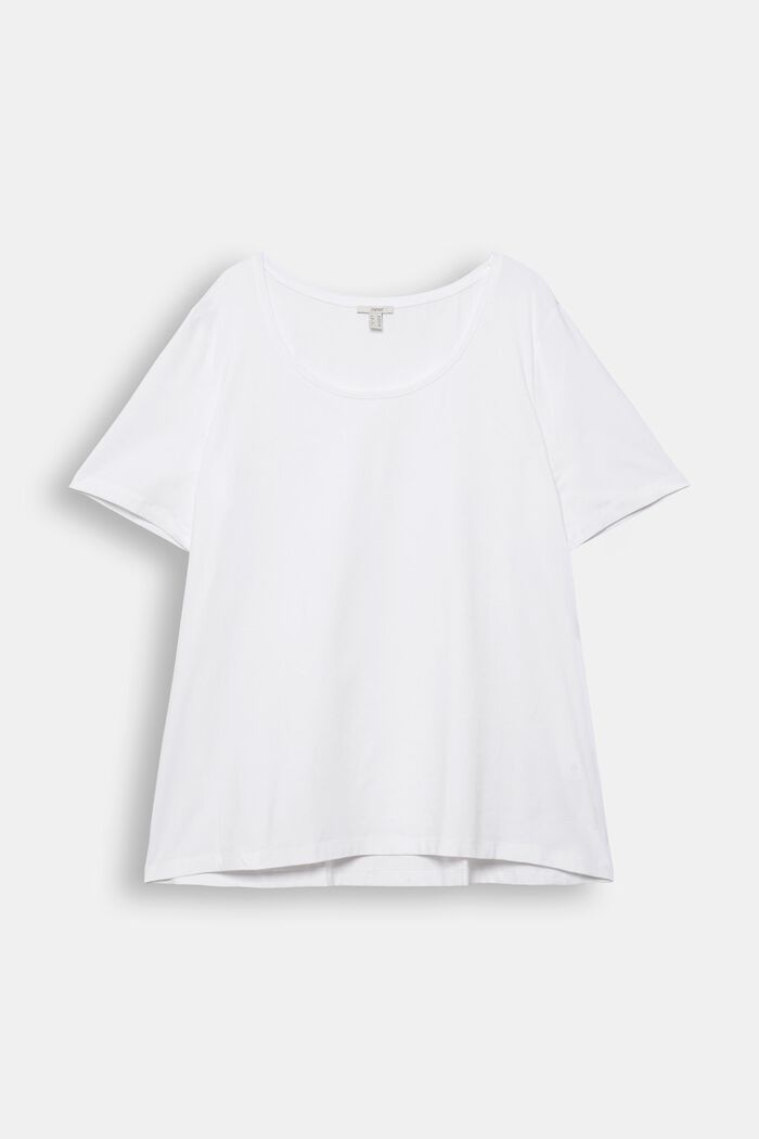T-shirt CURVY en coton biologique, WHITE, detail image number 0