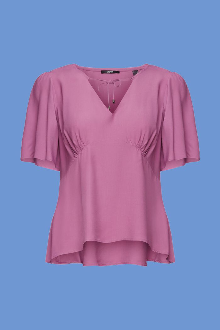 Haut façon blouse en LENZING™ ECOVERO™, VIOLET, detail image number 6