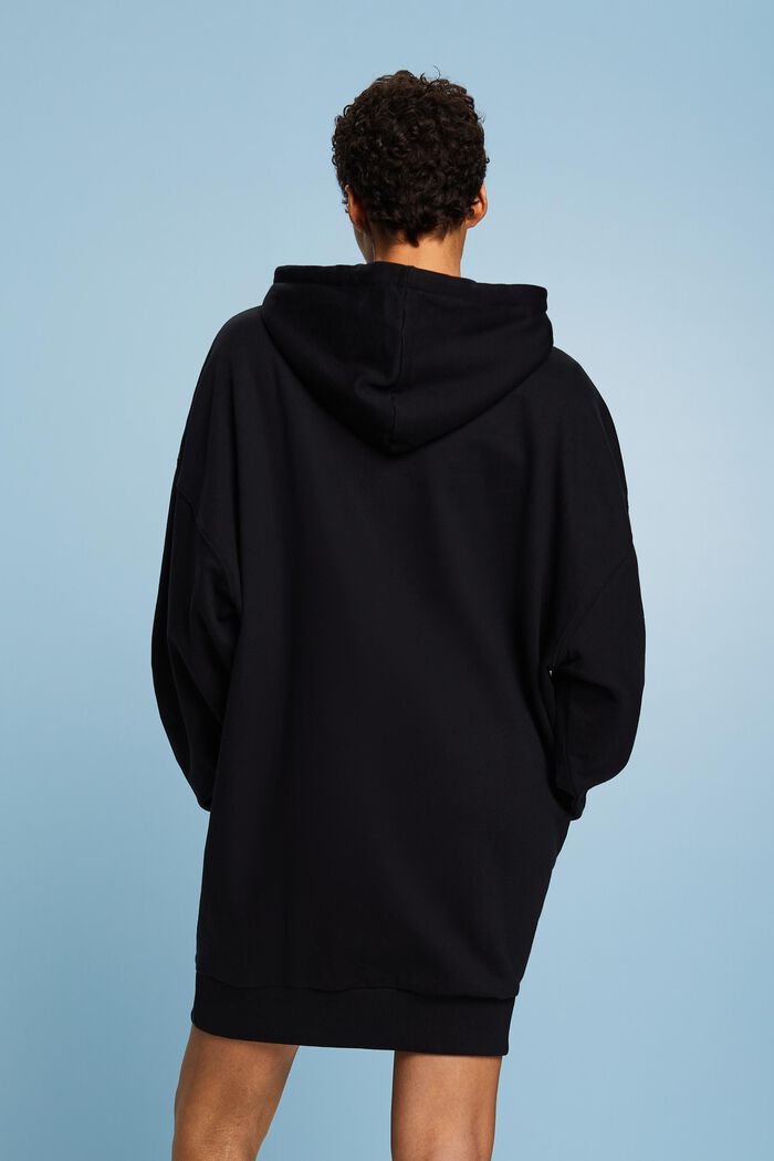 Robe molletonnée oversize à capuche, BLACK, detail image number 2