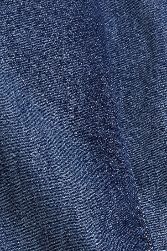 En matière recyclée : le jean stretch délavé, BLUE DARK WASHED, detail image number 4