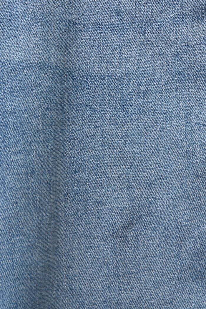 Jean stretch en coton biologique, BLUE LIGHT WASHED, detail image number 6