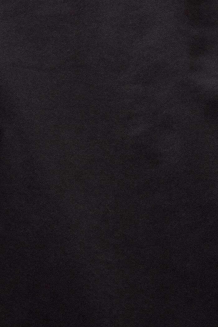 Chino stretch en coton mélangé, BLACK, detail image number 6