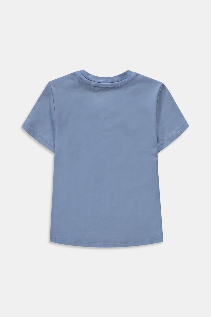 T-shirt à imprimé logo coloré, BRIGHT BLUE, detail image number 1