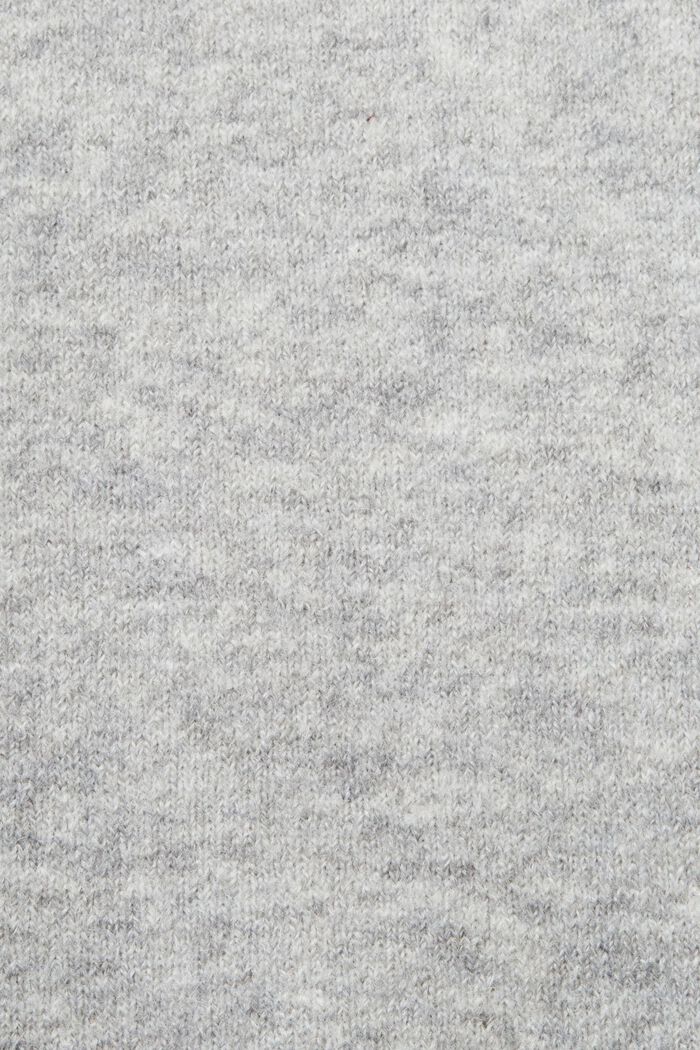 Gilet en maille de laine mélangée, LIGHT GREY, detail image number 4