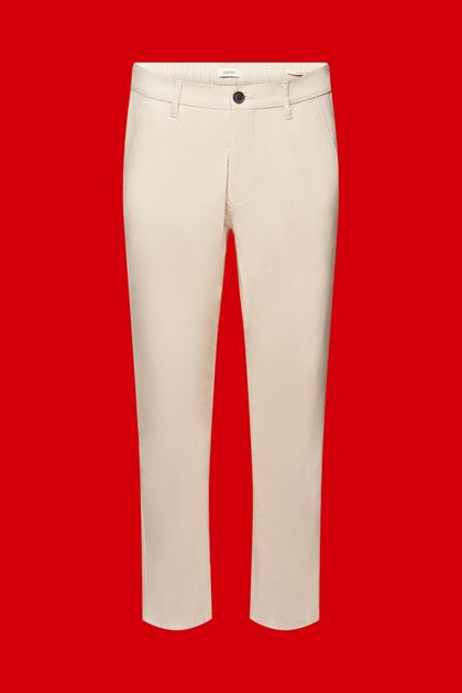 Pantalon de costume bicolore en coton mélangé