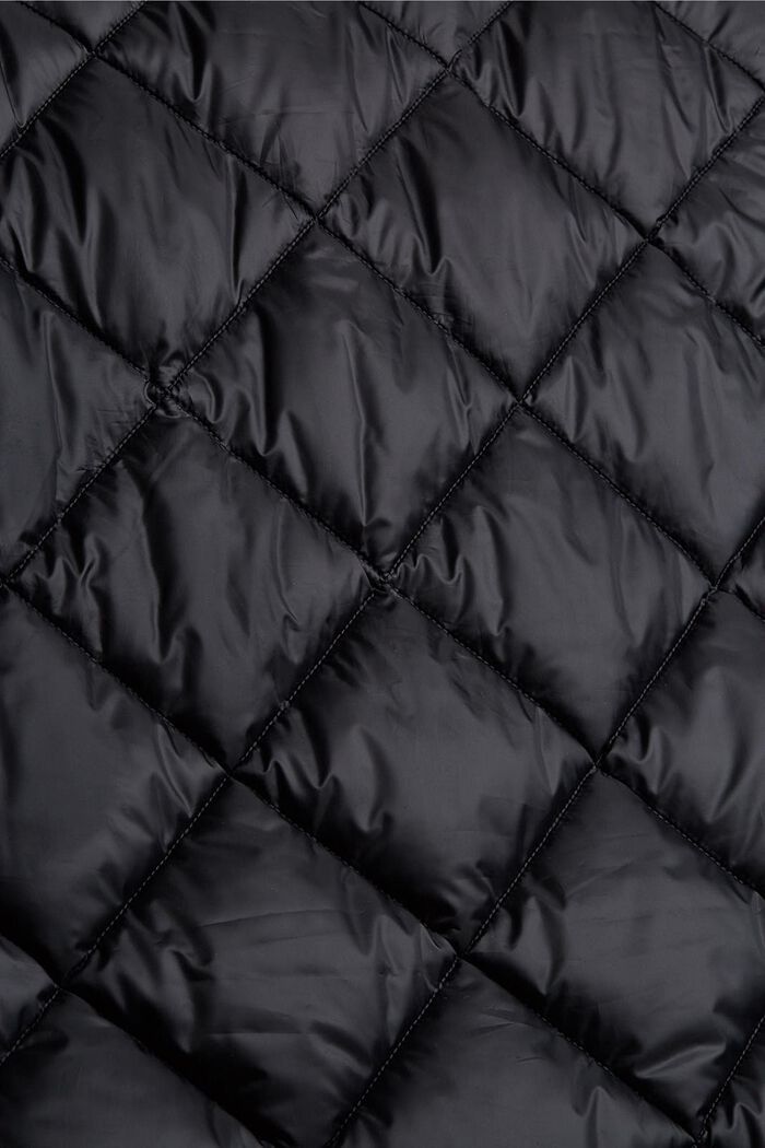 CURVY recyclé : manteau matelassé à capuche, BLACK, detail image number 1