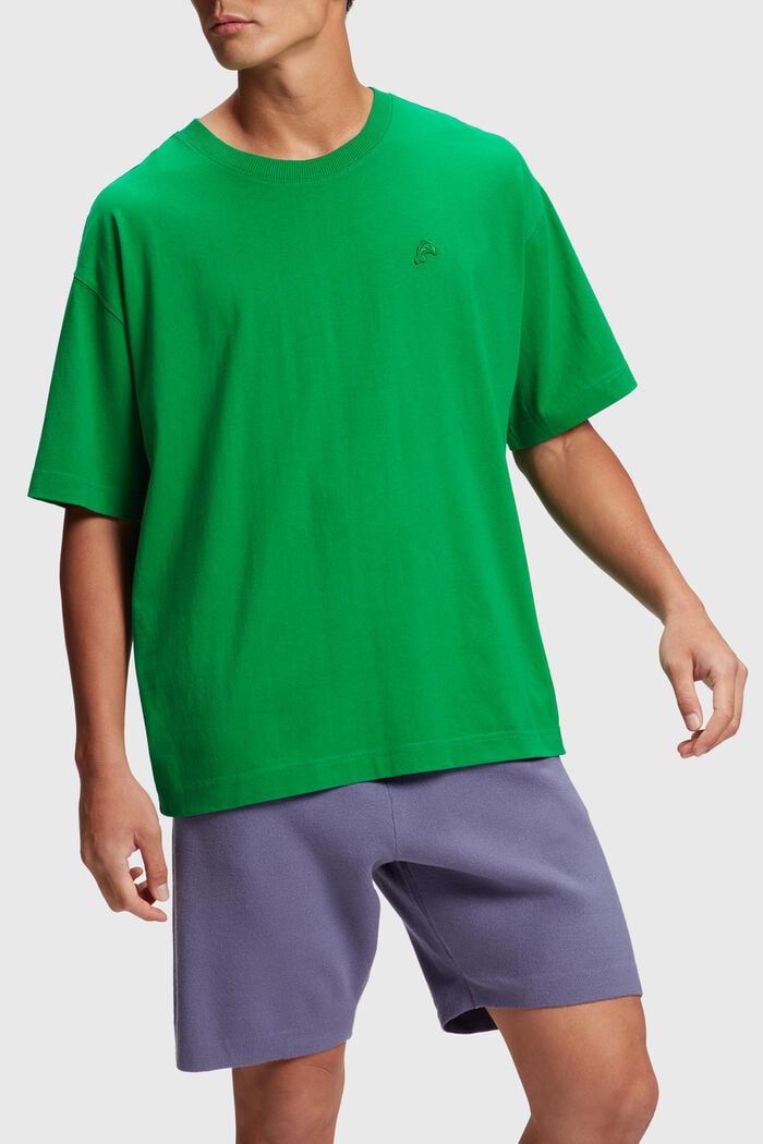 T-shirt Relaxed Fit orné du dauphin coloré, GREEN, detail image number 0