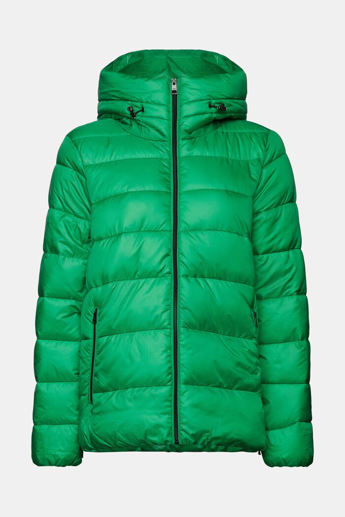 Recyclée : la veste matelassée à capuche, GREEN, detail image number 7