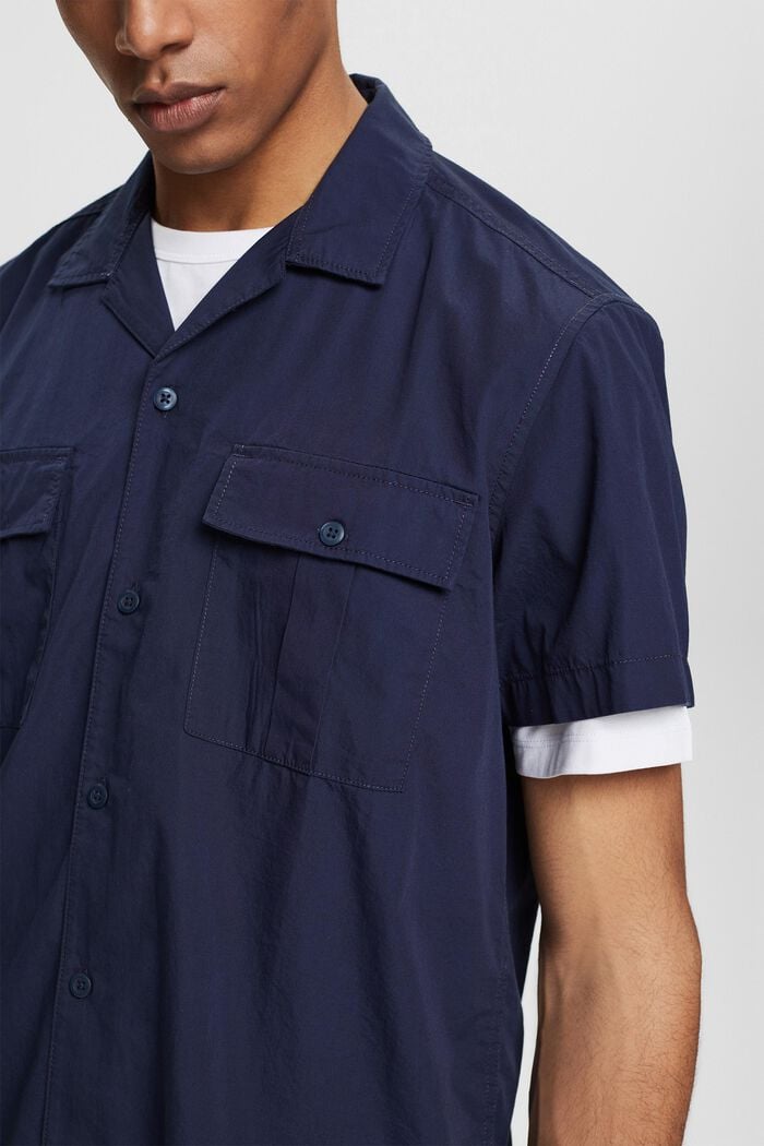 Chemise à poches-poitrine, NAVY, detail image number 2