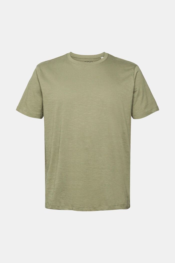 T-shirt en jersey, 100 % coton, KHAKI GREEN, detail image number 5