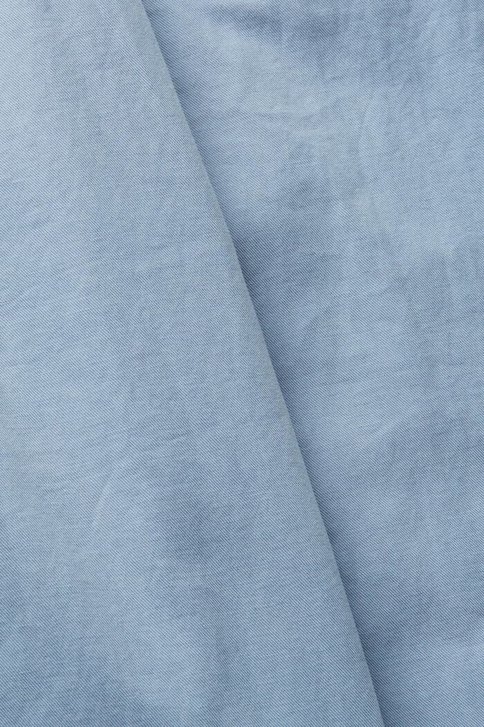 À teneur en lin : le chino à cordon de serrage, BLUE, detail image number 4