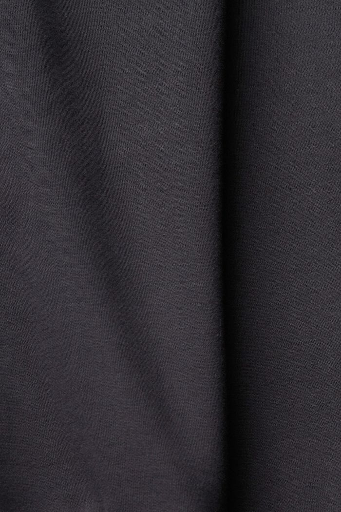 Sweat-shirt à trous pour les pouces, BLACK, detail image number 4
