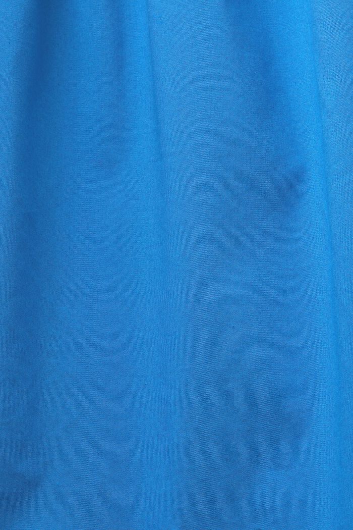 Chemisier en popeline à épaules dénudées, BRIGHT BLUE, detail image number 6