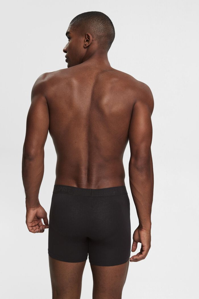 Lot de shorts longs pour Hommes en coton stretch, BLACK, detail image number 3
