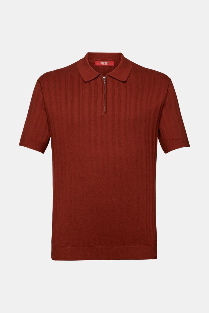 Polo de coupe Slim Fit, RUST BROWN, detail image number 5