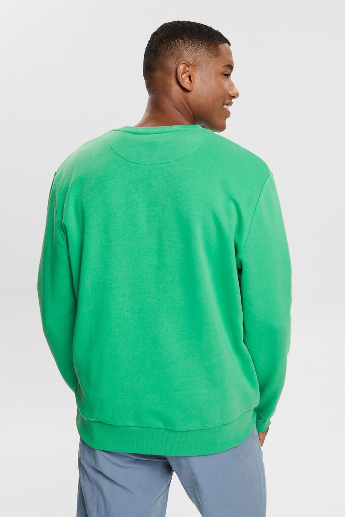 Sweat-shirt à logo brodé coloré, GREEN, detail image number 3