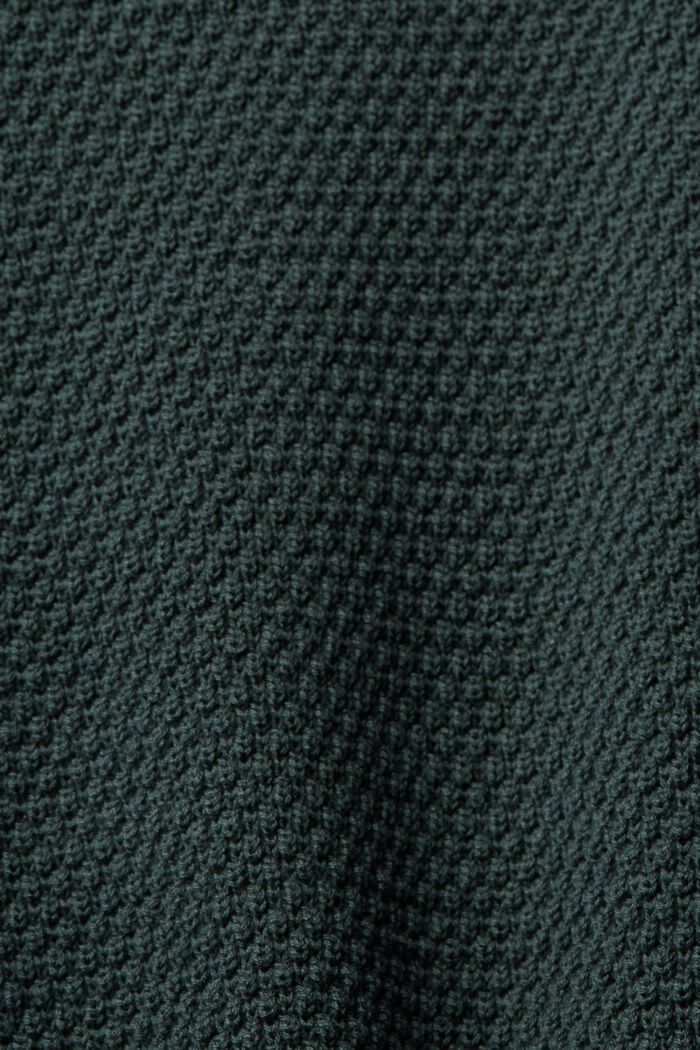 Pull-over sans manches, coton mélangé, DARK TEAL GREEN, detail image number 1