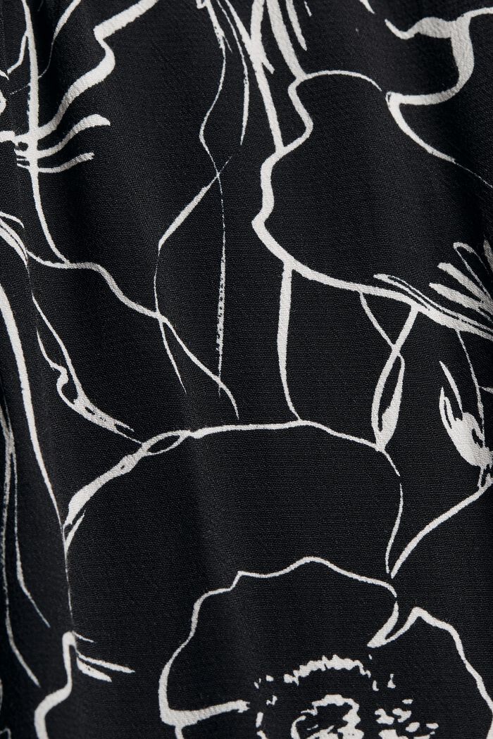 Robe longueur midi à imprimé, à teneur en LENZING™ ECOVERO™, BLACK, detail image number 4