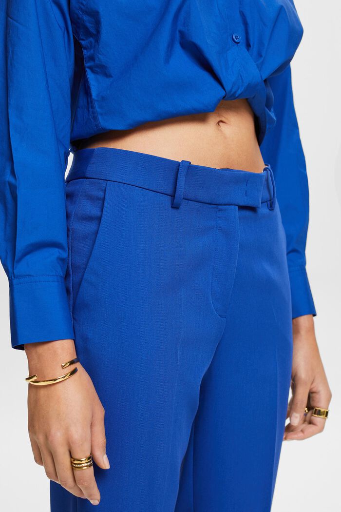 Pantalon taille basse de coupe droite, BRIGHT BLUE, detail image number 2