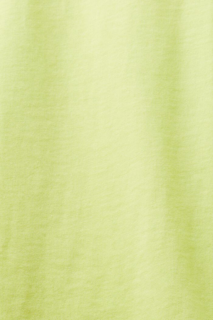 T-shirt col rond à logo, BRIGHT YELLOW, detail image number 5