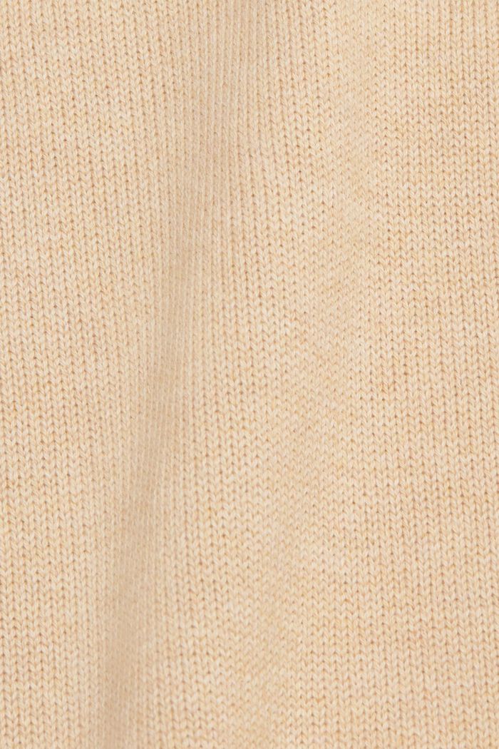 Pull en maille de coton durable, BEIGE, detail image number 5