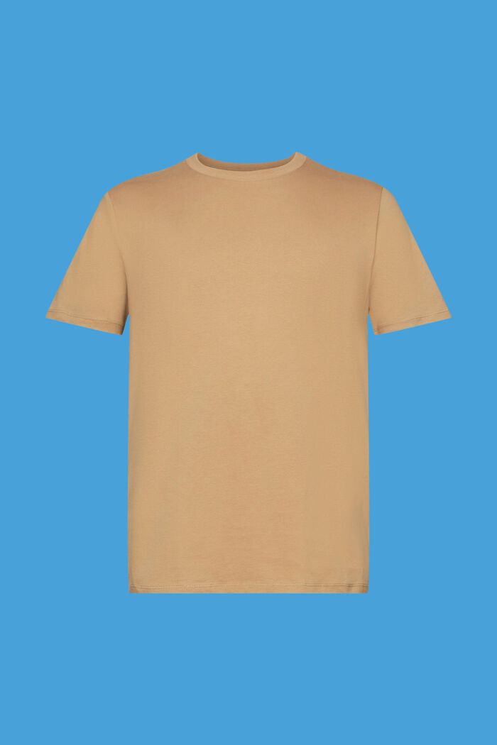 T-shirt en coton de coupe Slim Fit, BEIGE, detail image number 5