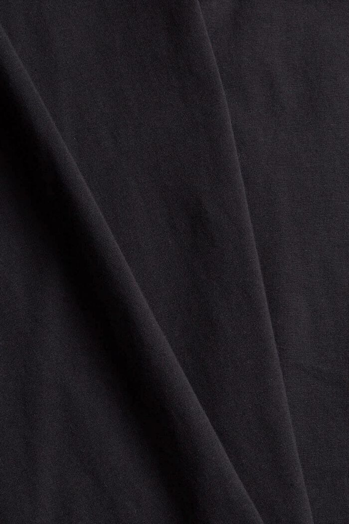 T shirt en jersey à logo, 100 % coton, BLACK, detail image number 4