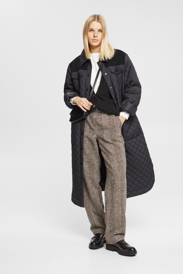 ESPRIT – Pantalon taille haute en laine mélangée sur notre boutique en ligne