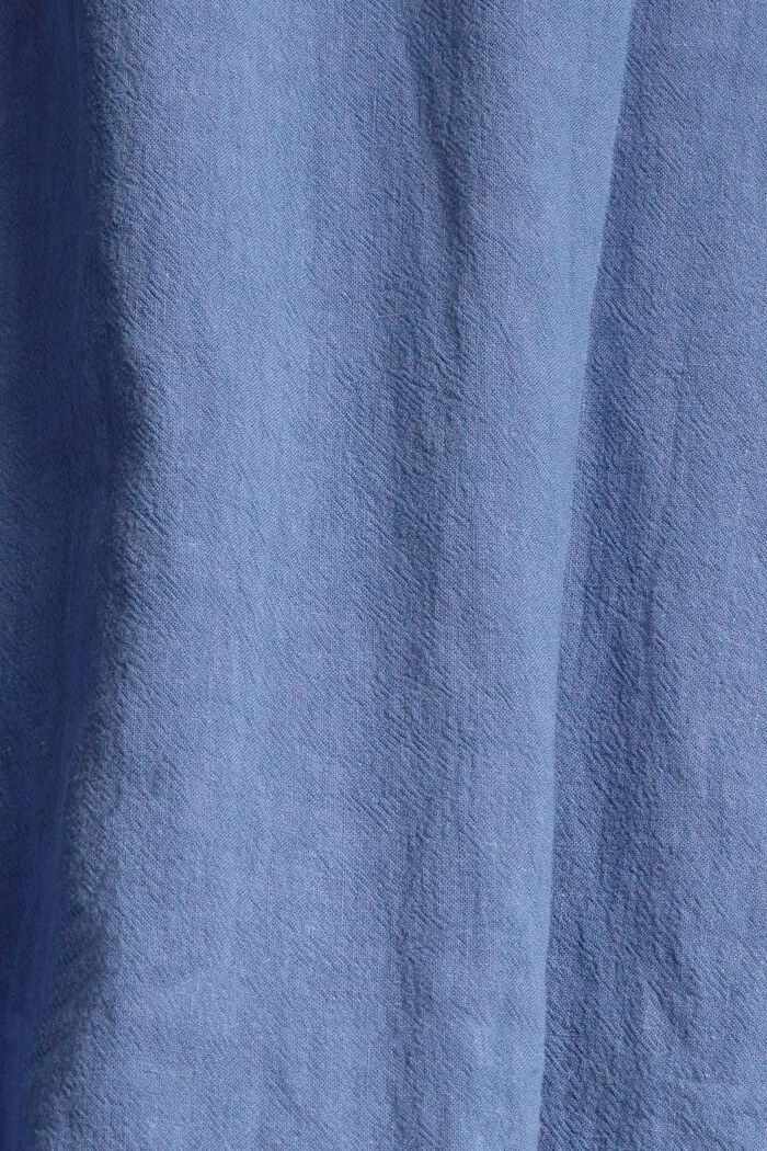 En lin mélangé : la jupe à ceinture à nouer, BLUE LAVENDER, detail image number 4