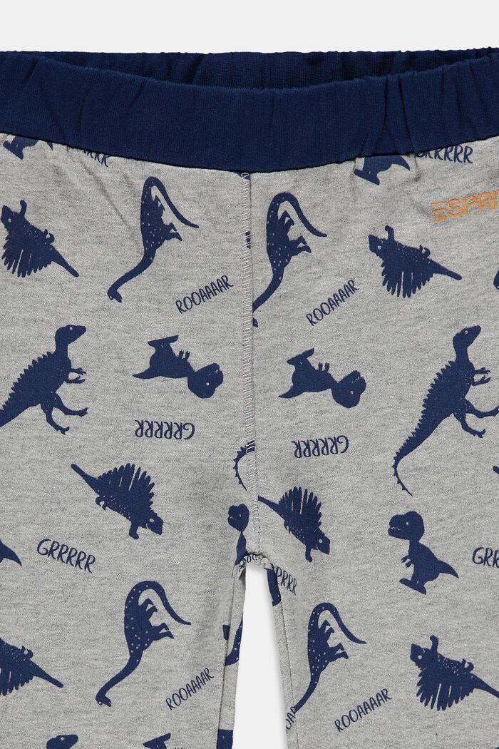 Pantalon de jogging en coton bio, MEDIUM GREY, detail image number 2
