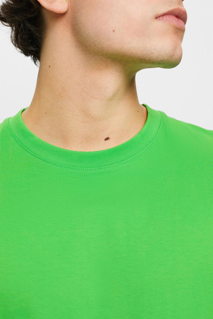 T-shirt en jersey à col ras-du-cou, GREEN, detail image number 2