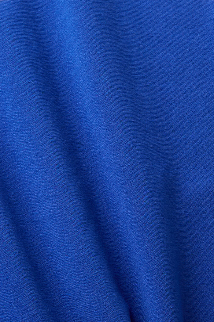 T-shirt en coton d’allure sportive, BRIGHT BLUE, detail image number 6