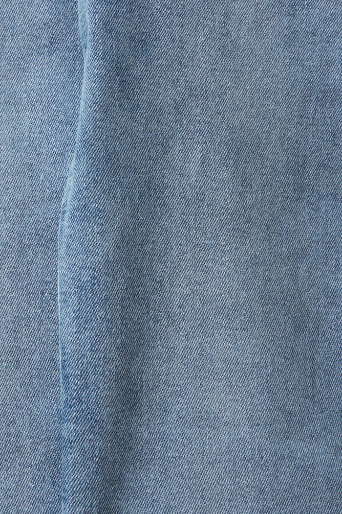 Jean taille haute à jambes droites, BLUE LIGHT WASHED, detail image number 4