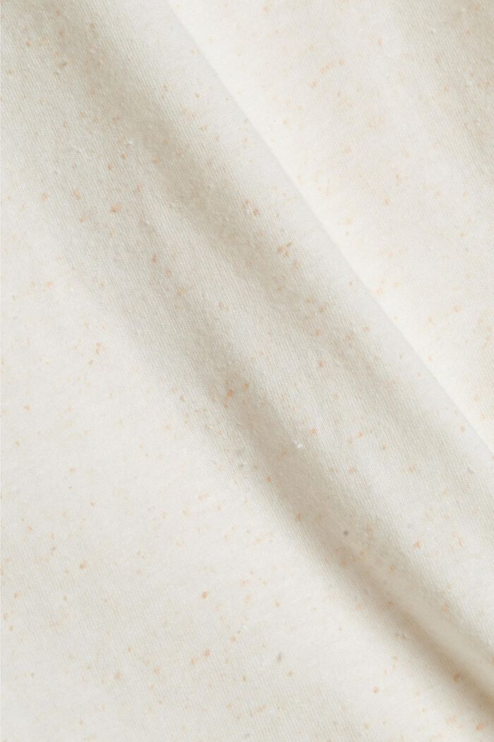 T-shirt orné de picots texturés, coton biologique, OFF WHITE, detail image number 4