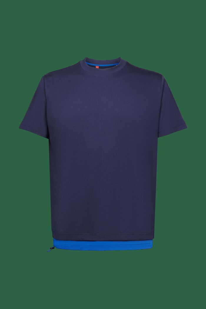 T-shirt en jersey de coton à cordon coulissant, DARK BLUE, detail image number 5