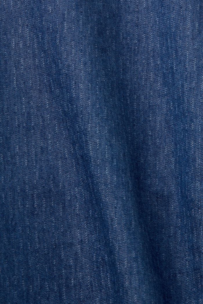Chemisier en jean léger, 100 % coton, BLUE MEDIUM WASHED, detail image number 5