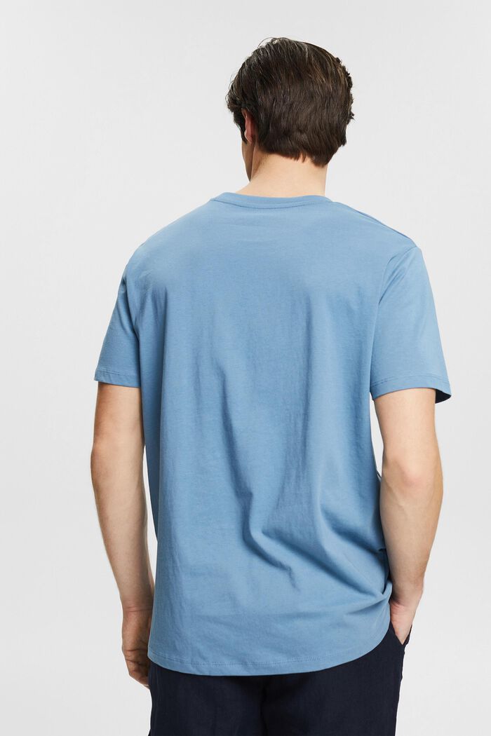 T-shirt en jersey à imprimé, coton biologique, BLUE, detail image number 3
